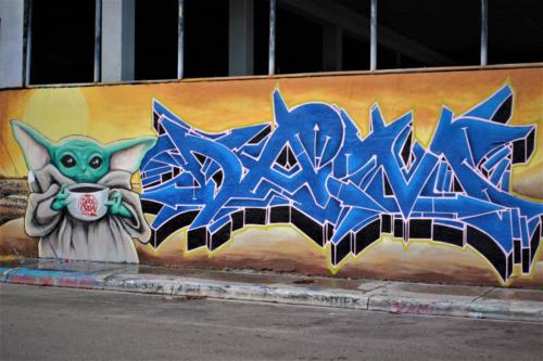 Graffiti - Dam Crew - Baby Yoda